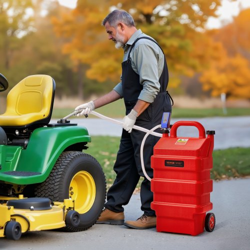 Fuel Caddy 16 Gallon Portable Fuel Tank with 12V DC 25 GPM Electric Fuel
