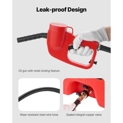 Fuel Caddy 15 Gallon Portable Fuel Tank with Gravity Hand Pump Modes