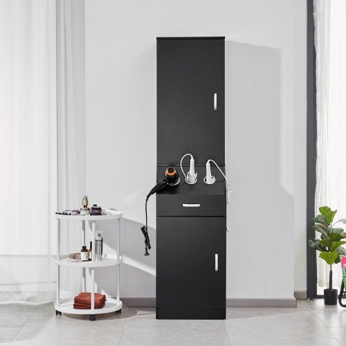Salon Organizer Station Unit for Hair Professionals Equipped with 3