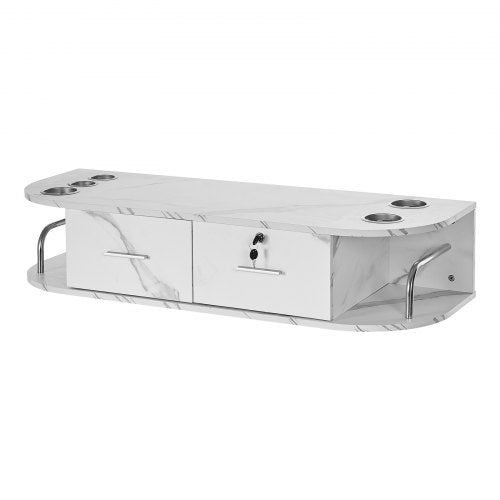 WallMounted Salon Station Equipped with 5 Holders for Hair Dryers