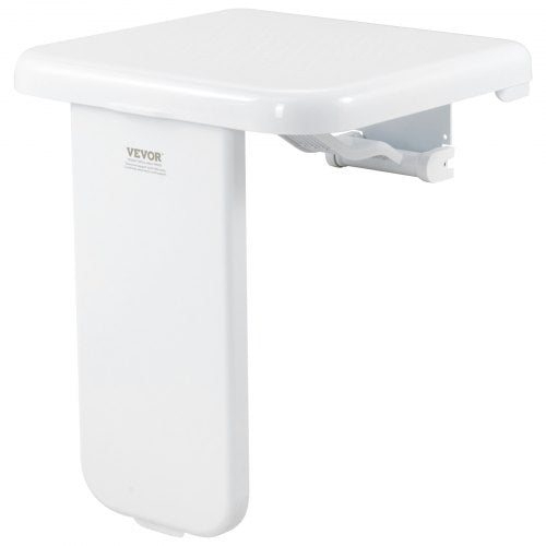 Folding ABS Shower Seat 157 x 167 Unfolded Wall Mounted Fold Up Shower Bench