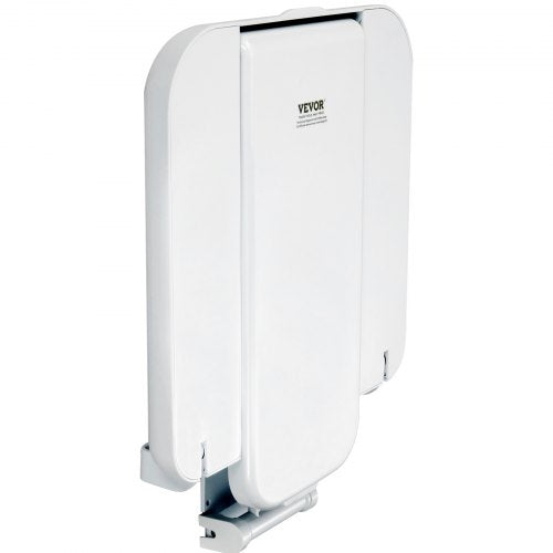 Folding ABS Shower Seat 157 x 167 Unfolded Wall Mounted Fold Up Shower Bench