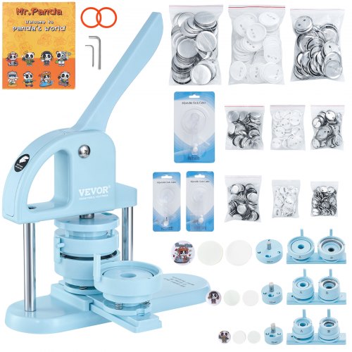 3IN1 Button Maker 1/1.25/2.28 inch (25/32/58mm) Pin Maker 300pcs Button