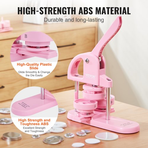 3IN1 Button Maker 1/1.25/2.28 inch(25/32/58mm) Pin Maker 300pcs Button