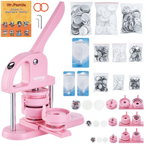 3IN1 Button Maker 1/1.25/2.28 inch(25/32/58mm) Pin Maker 300pcs Button