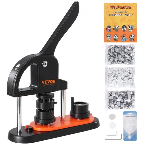 Button Maker Machine 0.98 inch / 25mm Pin Maker with 500pcs Button Parts
