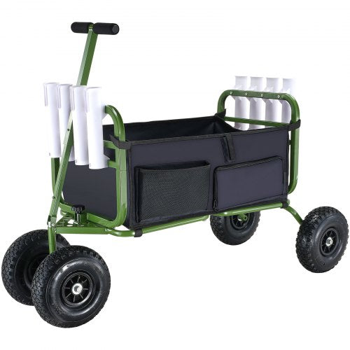 Beach Fishing Cart 300 lbs Load Capacity Foldable Fish and Marine Cart