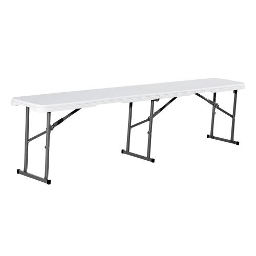 Plastic Folding Bench 6 ft Portable Bench for IndoorOutdoor Picnic Party