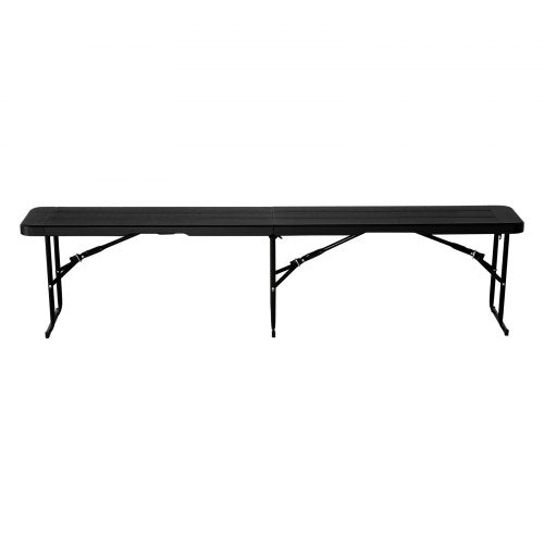Plastic Folding Bench 6 ft Portable Bench for IndoorOutdoor Picnic Party