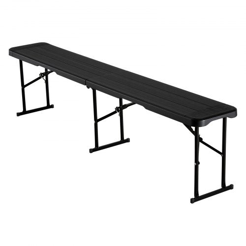 Plastic Folding Bench 6 ft Portable Bench for IndoorOutdoor Picnic Party