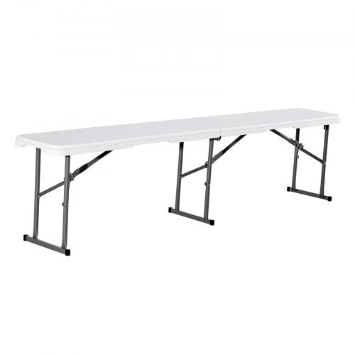 Plastic Folding Bench 6 ft Portable Bench for IndoorOutdoor Picnic Party