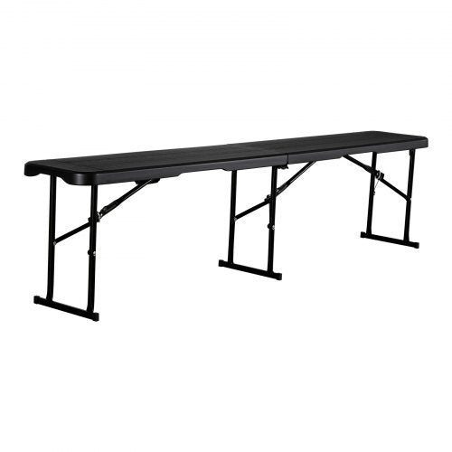 Plastic Folding Bench 6 ft Portable Bench for Outdoor Picnic Party Camping