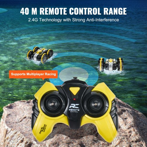 Amphibious Remote Control Car Boat 24GHz 12 kmh 4WD Waterproof RC Car