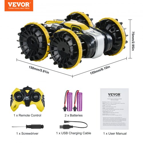 Amphibious Remote Control Car Boat 24GHz 12 kmh 4WD Waterproof RC Car