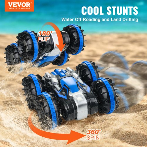 Amphibious Remote Control Car Boat 24GHz 12 kmh 4WD Waterproof RC Car