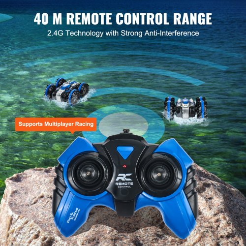 Amphibious Remote Control Car Boat 24GHz 12 kmh 4WD Waterproof RC Car