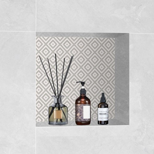Shower Niche Ready for Tile 16 x 16 Single Shelf Organizer Square