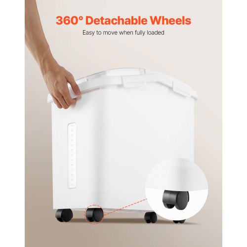 Rice Storage Container 114Gallon50L Capacity Large Dog Food Dispenser