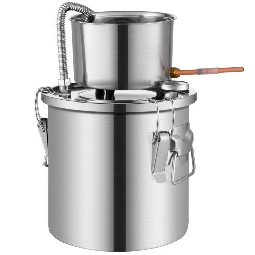Alcohol Still 3 Gal 114 L Stainless Steel Water Alcohol Distiller with Coil