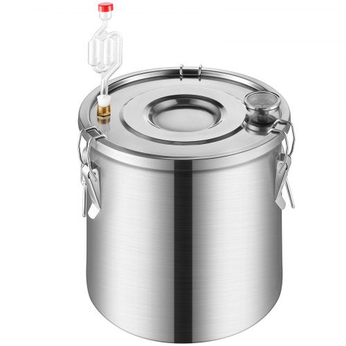 Alcohol Still 3 Gal 11.4 L Stainless Steel Water Alcohol Distiller with Copper