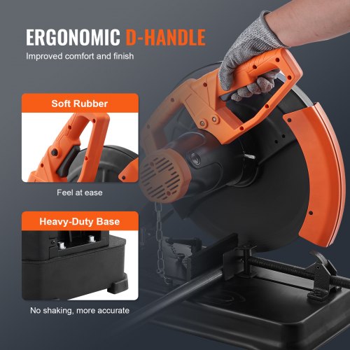 Abrasive Chop Saw 14355mm Blade Diameter Cut Off Saw 2300W 3600RPM Steel