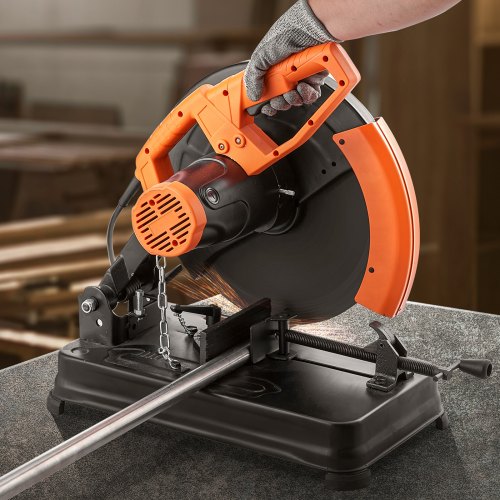 Abrasive Chop Saw 14355mm Blade Diameter Cut Off Saw 2300W 3600RPM Steel