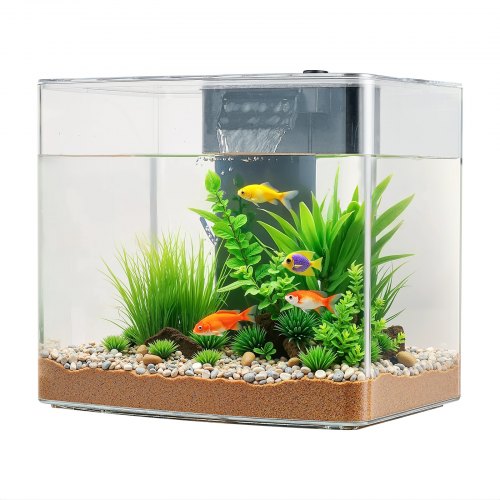 Fish Tank Aquarium 3.5 Gallon Arch UltraClear GPPS Starter Smart Tank