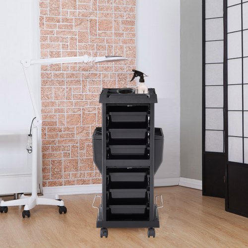 Ultimate Salon Trolley Cart Lockable Beauty Salon Cart for Stylist with 6