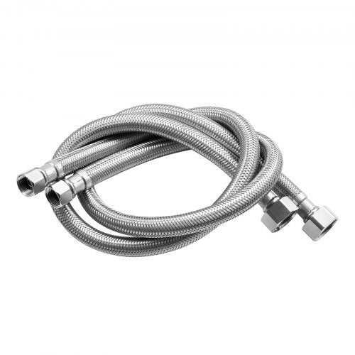 Faucet Hose Connector 24Inch Length 38 Inch Comp x 12 Inch FIP 2Pack