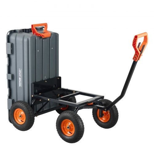 Garden Cart Durable Poly Dump Cart with Simple Assembly Steel Frame