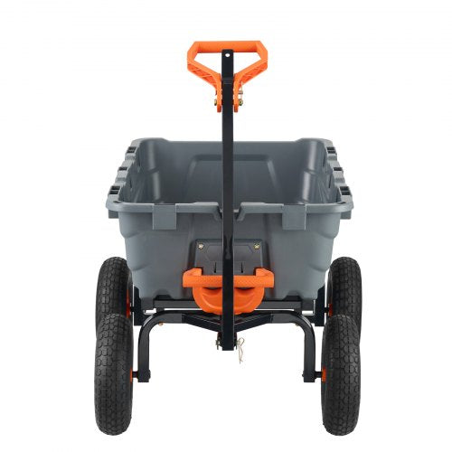 Garden Cart Durable Poly Dump Cart with Simple Assembly Steel Frame