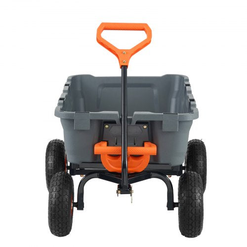 Garden Cart Durable Poly Dump Cart with Simple Assembly Steel Structure