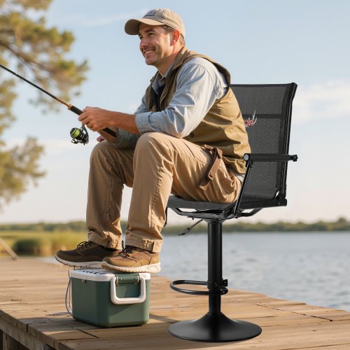 Hunting Chair 360° Silent Swivel Lightweight Blind Chair HeavyDuty Steel