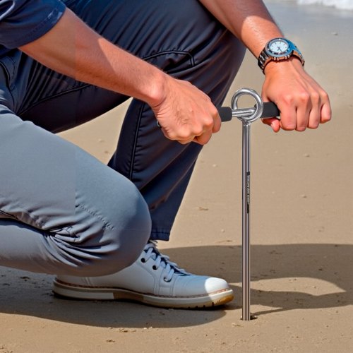 Sand Anchor 18 in Stainless Steel Beach Anchor Screw in Sand Boat Anchors