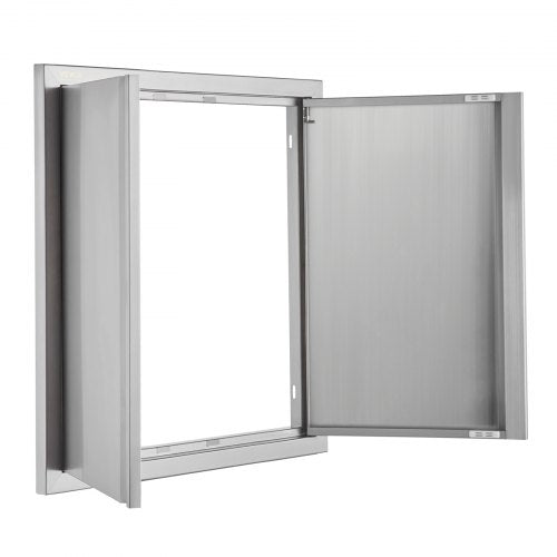 BBQ Access Door 24W x 24H Inch Double Outdoor Kitchen Door Stainless Steel