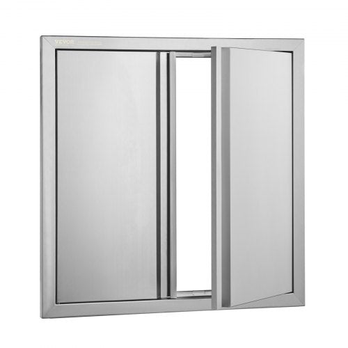 BBQ Access Door 24W x 24H Inch Double Outdoor Kitchen Door Stainless Steel