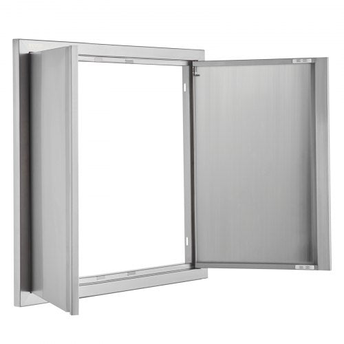 BBQ Access Door 26W x 24H Inch Double Outdoor Kitchen Door Stainless Steel