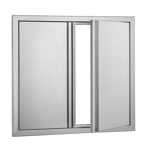 BBQ Access Door 26W x 24H Inch Double Outdoor Kitchen Door Stainless Steel
