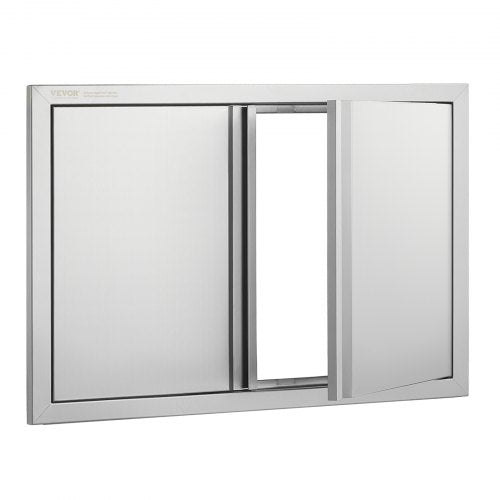 BBQ Access Door 30W x 21H Inch Double Outdoor Kitchen Door Stainless Steel