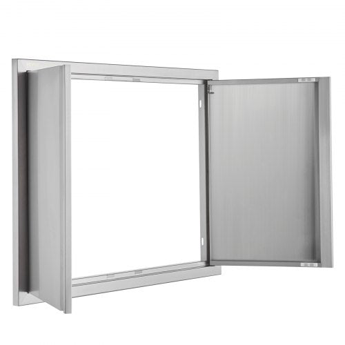 BBQ Access Door 31W x 24H Inch Double Outdoor Kitchen Door Stainless Steel