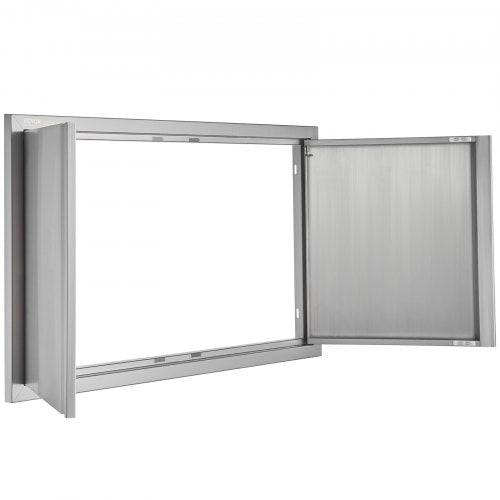 BBQ Access Door 36W x 21H Inch Double Outdoor Kitchen Door Stainless Steel