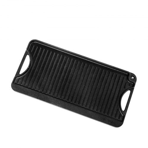 Reversible GrillGriddle 20x10 inch PreSeasoned Cast Iron Griddle