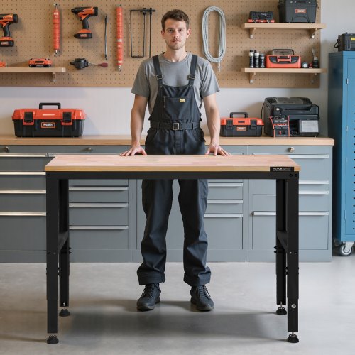 Adjustable Workbench 2000 lbs Capacity 48 x 20inch Heavy Duty Work Bench