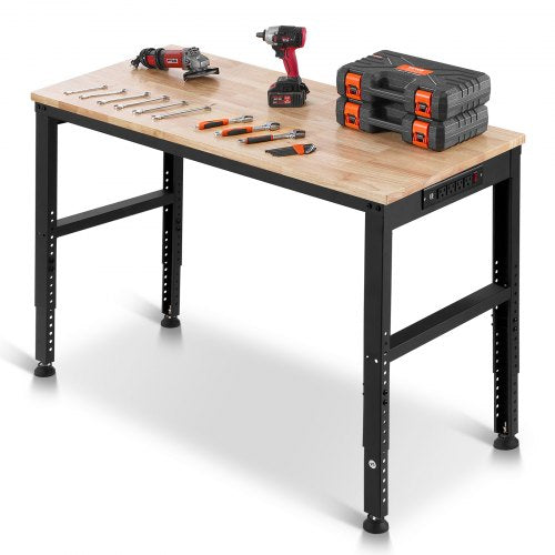 Adjustable Workbench 2000 lbs Capacity 48 x 20inch Heavy Duty Work Bench