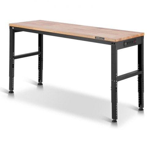 Adjustable Workbench 2000 lbs Capacity 61 x 20inch Heavy Duty Work Bench