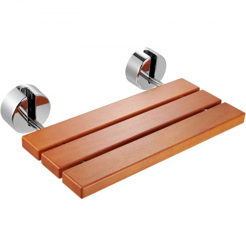 Folding Teak Shower Seat 201 x 132 Unfolded Wall Mounted Fold Up Shower Bench