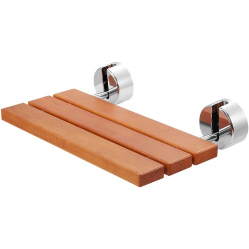 Folding Teak Shower Seat 201 x 132 Unfolded Wall Mounted Fold Up Shower Bench