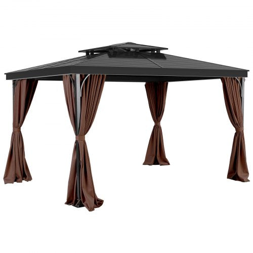 Gazebo Curtains Outdoor Fit Most 10 x 10 x 69 Gazebos 4Panel Sidewall