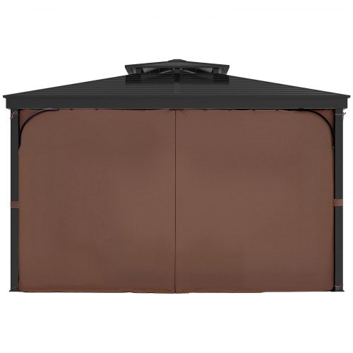 Gazebo Curtains Outdoor Fit Most 10 x 10 x 69 Gazebos 4Panel Sidewall