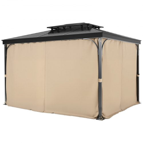 Gazebo Curtains Outdoor 12 x 10 x 73 Gazebos 4Panel Sidewall Gazebo